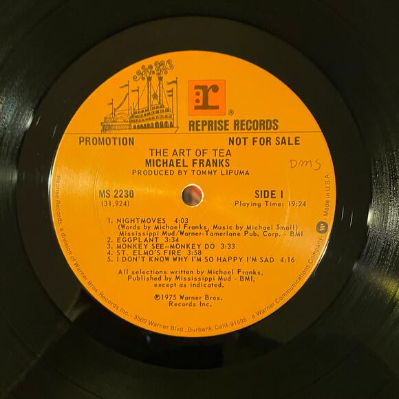 Michael Franks - The Art Of Tea LP vintage vinyl record jazz - Picture 3 of 4